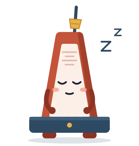 Ticker the metronome asleep